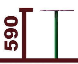 Песочный столик Цветок h 590 мм 02019.21 для детской площадки, фото 5