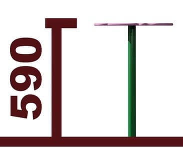 Песочный столик Цветок h 590 мм 02019.21 для детской площадки, фото 5