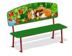 Лавочка Лиса МФ-32.11 для детской площадки Лавочка Лиса МФ-32.11 для детской площадки