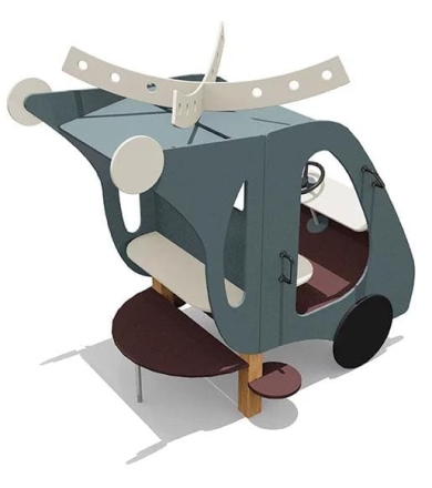 Игровой макет мини Вертолётик ВСТ 5629 для детской площадки, фото 2