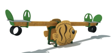 Качели балансир Рыбка для детской площадки, фото 1