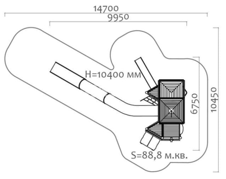 Игровой комплекс Эко 071204 для детской площадки, фото 3