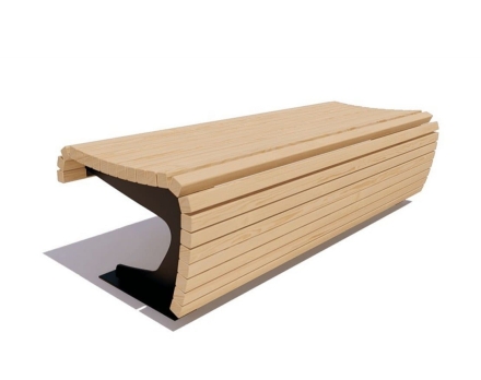 Банкетка Сквер, Сосна 1,2 м, фото 1