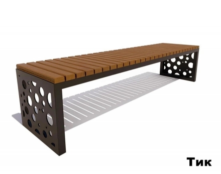 Скамейка садовая Адлер, Лиственница 1,8 м, фото 4