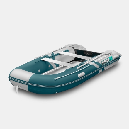 Gladiator B 330 AL LIGHT Морской зеленый-белый моторная лодка ПВХ Алюминиевый пайол, фото 1