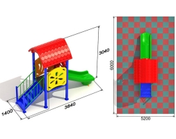 Детская площадка Малютка 2.1_2вар, фото 2