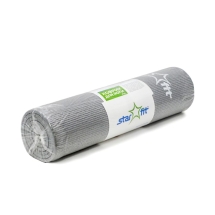 Коврик для йоги FM-101 PVC 173x61x1,0 см, серый