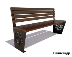 Парковая скамейка Индия, Сосна (без подлокотников) 1,8 м, фото 4
