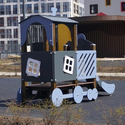 Игровой макет Паровоз ВСТ 5628 для детской площадки, фото 5