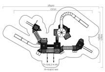 Игровой комплекс Эко 071211 для детской площадки Игровой комплекс Эко 071211 для детской площадки