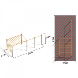 Оборудование для Воркаут ActiSteel S 4 для спортивной площадки, фото 6 Оборудование для Воркаут ActiSteel S 4 для спортивной площадки, фото 6