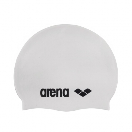 Шапочка для плавания (силиконовая) Arena Classic Silicone Cap (white), фото 1
