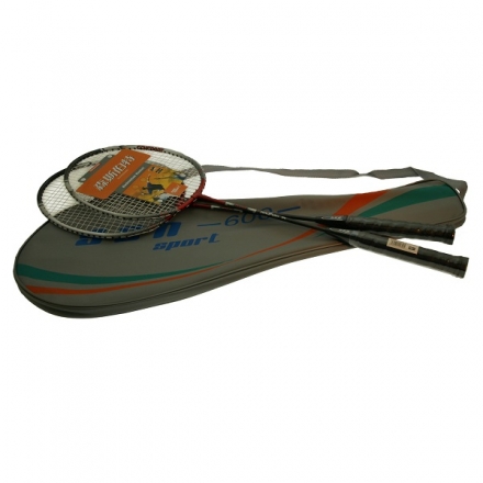 Набор бадминтона Sen Sport 600 2 ракетки сталь, в чехле, фото 1