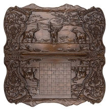 Нарды резные "Слоны в Африке", Ustyan Нарды резные "Слоны в Африке", Ustyan