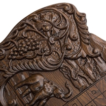 Нарды резные "Слоны в Африке", Ustyan Нарды резные "Слоны в Африке", Ustyan