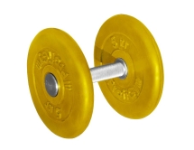 Гантель обрезиненная &quot;PROFIGYM&quot; с хромированной ручкой 11 кг, цветная ГНЦ -11 