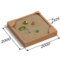 Песочница деревянная AW для детской площадки
