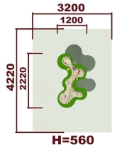 Песочный столик Олимпийский 02016 для детской площадки Песочный столик Олимпийский 02016 для детской площадки