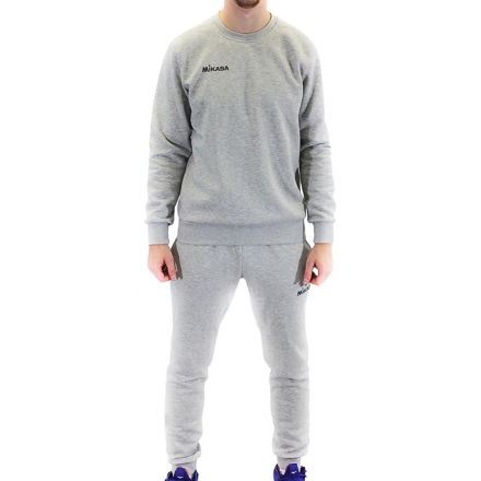 Костюм тренировочный муж. &quot;MIKASA&quot;, арт. MT547-0186-3XL, р.3XL, хлопок, полиэстер, утепл-й, св.серый, фото 1
