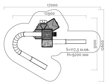Игровой комплекс Эко 071210 для детской площадки, фото 3