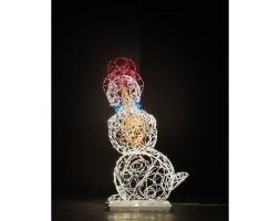 Световая фигура Снеговик-музыкант sn002 (инструмент на выбор), фото 8