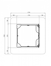 Песочница средняя с ограждением Королевство - ИО 5.15.01-01