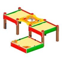 Песочница тройная комбинированная - ДОВ 50.01.06-01