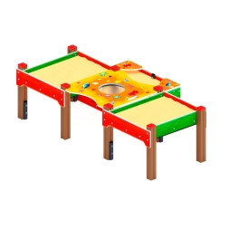 Песочница тройная комбинированная - ДОВ 50.01.06-01, фото 2