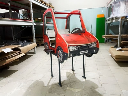 Машинка (красная) - Беседка машинка средняя - МФ 10.03.01-03.И1, фото 6