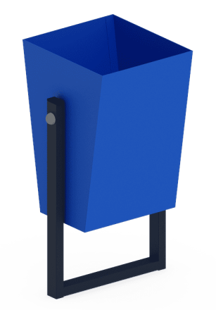 Урна трапеция (синяя) - МФ 50.01.01-01, фото 1