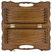 Нарды резные "Корона" с ручкой 30, Haleyan Нарды резные "Корона" с ручкой 30, Haleyan