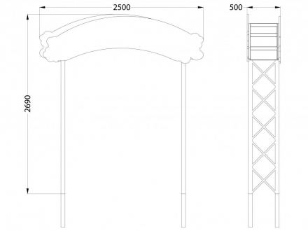 МФ 7.20 Входная арка с росписью Небо, фото 2