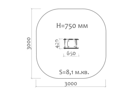 Качалка на пружине Бабочка 04016.21 для детской площадки, фото 2