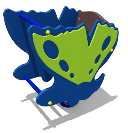 Качалка на пружине Бабочка 04016.21 для детской площадки, фото 1