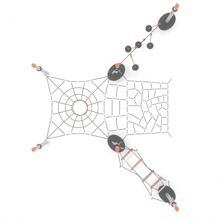 Канатная конструкция для лазания серии-04.03, фото 3