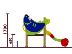 Горка Акула 08104 H=650 для детской площадки, фото 2