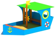 Песочница Кораблик для детской игровой площадки Песочница Кораблик для детской игровой площадки