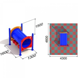 Детский игровой комплекс Вагончик грузовой, фото 2 Детский игровой комплекс Вагончик грузовой, фото 2