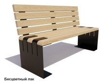 Скамейка уличная «Симферополь» без подлокотников, Лиственница 2,5 м