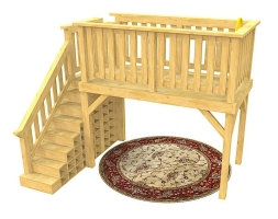 Детская площадка для помещения TORUDA WOOD Чердак Мини, фото 3
