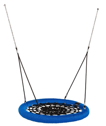 Качели-гнездо Rosette армированного каната со стойками Гнездо 120 см для детской площадки, фото 2