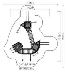 Игровой комплекс Эко 071209 для детской площадки, фото 3