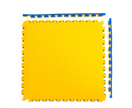 Будо-мат, 100 x 100 см, 40 мм, цвет сине-жёлтый, фото 2
