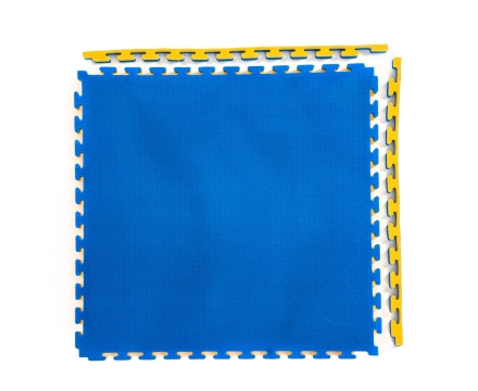 Будо-мат, 100 x 100 см, 40 мм, цвет сине-жёлтый, фото 1