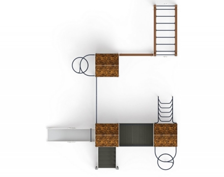 Детская игровая площадка Городок Эко ДИК 2.01.3.04-02 H=1200, фото 4