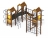 Детская игровая площадка Городок Эко ДИК 2.01.3.04-02 H=1200