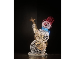 Световая фигура Снеговик-музыкант sn004 (инструмент на выбор), фото 9