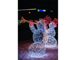 Световая фигура Снеговик-музыкант sn004 (инструмент на выбор), фото 13