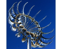 Скульптура из нержавеющей стали Океан Стандартный размер, трубчатое основание из обычной стали Скульптура из нержавеющей стали Океан Стандартный размер, трубчатое основание из обычной стали