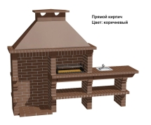Печь Аристократ 814 Прямоугольный кирпич коричневый